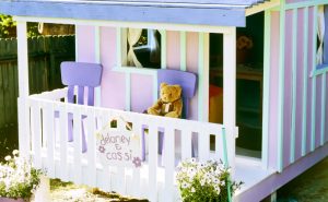 colourful cubby house